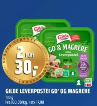 Coop Obs GILDE LEVERPOSTEI GO' OG MAGRERE tilbud