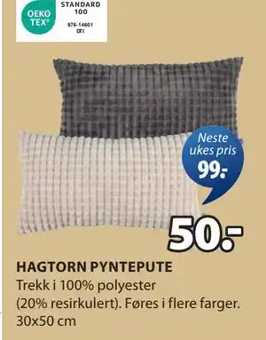 JYSK HAGTORN PYNTEPUTE tilbud