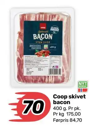 Matkroken Coop skivet bacon tilbud