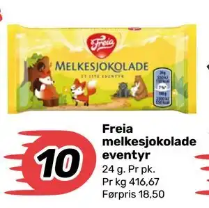 Matkroken Freia melkesjokolade eventyr tilbud