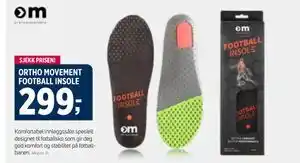 Sport 1 ORTHO MOVEMENT FOOTBALL INSOLE tilbud