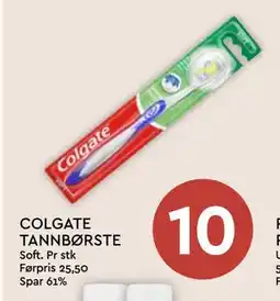 Coop Mega COLGATE TANNBØRSTE tilbud