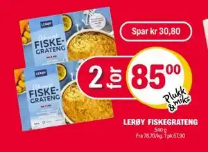 Coop Extra LERØY FISKEGRATENG tilbud