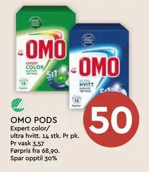 Coop Mega OMO PODS tilbud