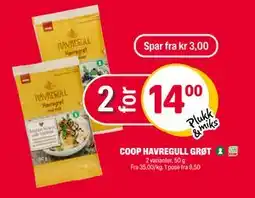 Coop Extra COOP HAVREGULL GRØT tilbud