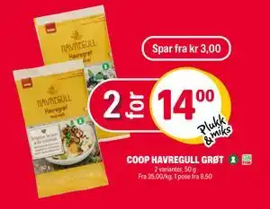 Coop Extra COOP HAVREGULL GRØT tilbud