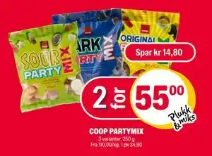 Coop Extra COOP PARTYMIX tilbud