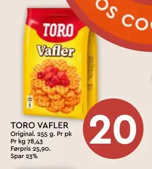 Coop Mega TORO VAFLER tilbud