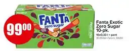 Spar Fanta Exotic Zero Sugar 10-pk tilbud