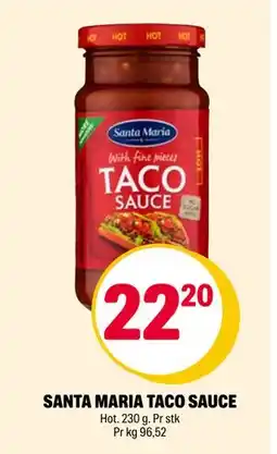 Coop Extra SANTA MARIA TACO SAUCE tilbud