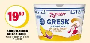 Coop Extra SYNNØVE FINDEN GRESK YOGHURT tilbud