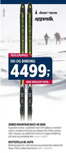 Sport 1 SKI OG BINDING tilbud