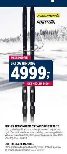 Sport 1 SKI OG BINDING tilbud