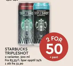 Coop Mega STARBUCKS TRIPLESHOT tilbud