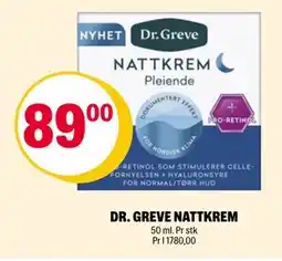 Coop Extra DR. GREVE NATTKREM tilbud