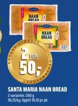 Coop Obs SANTA MARIA NAAN BREAD tilbud