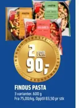 Coop Obs Findus pasta tilbud