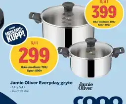 Coop Obs Jamie Oliver Everyday gryte Jamie tilbud