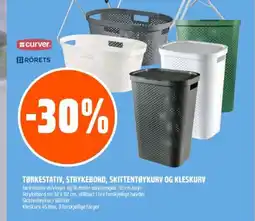 Coop Obs Tørkestativ, strykebord, skittentøykurv og kleskurv tilbud