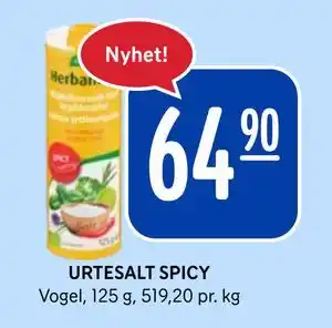 Rema 1000 URTESALT SPICY tilbud