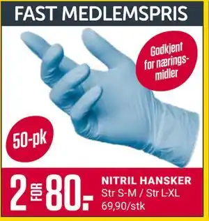 Europris NITRIL HANSKER tilbud