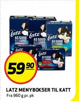 Bunnpris LATZ MENYBOKSER TIL KATT tilbud