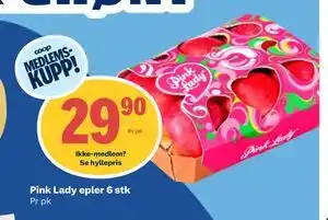 Coop Obs Pink Lady epler 6 stk tilbud