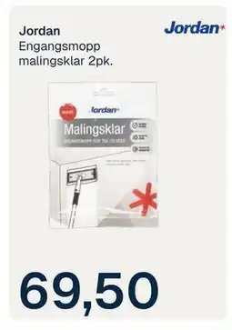 Jernia Engangsmopp malingsklar 2pk tilbud