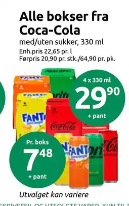 Joker Alle bokser fra Coca-Cola tilbud