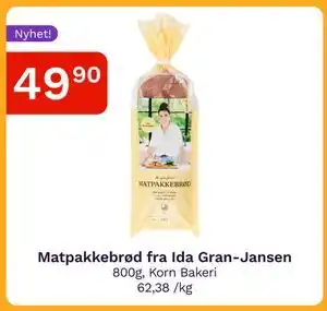 Oda Matpakkebrød fra Ida Gran-Jansen tilbud