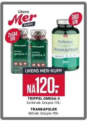 Europris TRANKAPSLER tilbud