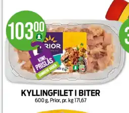 Kiwi KYLLINGFILET I BITER tilbud