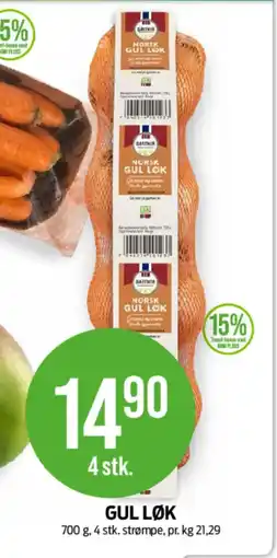 Kiwi GUL LØK tilbud