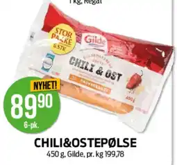 Kiwi CHILI&OSTEPØLSE tilbud