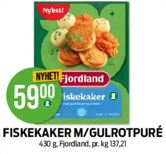 Kiwi FISKEKAKER M/GULROTPURÉ tilbud