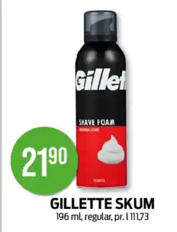 Kiwi GILLETTE SKUM tilbud