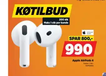 POWER Apple AirPods 4 tilbud