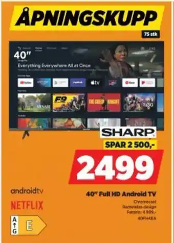 POWER 40" Full HD Android TV tilbud