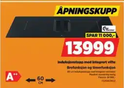 POWER Induksjonstopp med integrert vifte tilbud