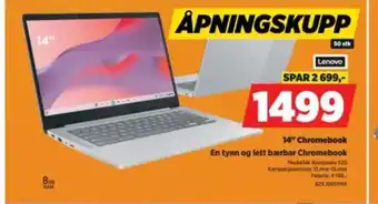 POWER 14" Chromebook En tynn og lett bærbar Chromebook tilbud