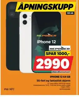 POWER IPHONE 12 64 GB tilbud