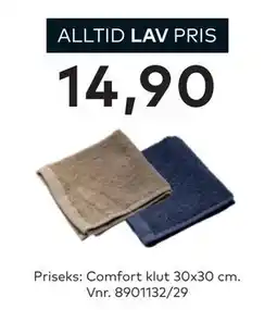 Skeidar Priseks: Comfort klut tilbud