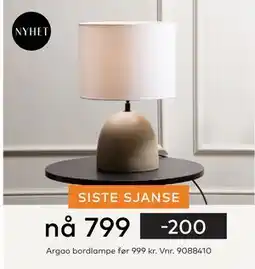 Skeidar Argao bordlampe tilbud