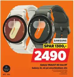 POWER Galaxy Watch7 40 mm BT tilbud