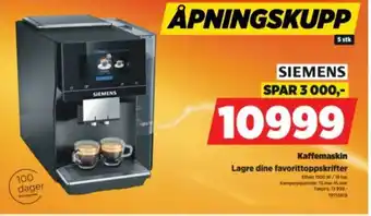 POWER Kaffemaskin Lagre dine favorittoppskrifter tilbud