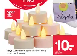 Rusta Telys LED Parma Batteridrevne med tilbud