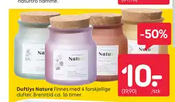 Rusta Duftlys Nature Finnes med 4 forskjellige tilbud