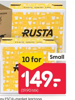 Rusta Flytteesker Small tilbud