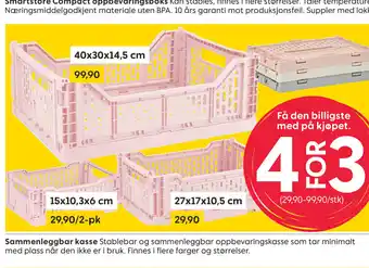 Rusta Sammenleggbar kasse tilbud