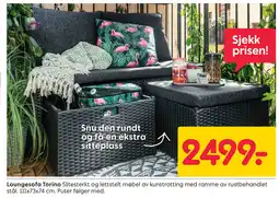 Rusta Loungesofa Torino tilbud